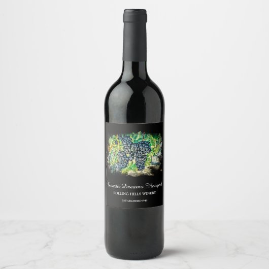 *~* Weinkellertraubencluster Weinberg AR21 Weingut Weinetikett (Vorderseite)