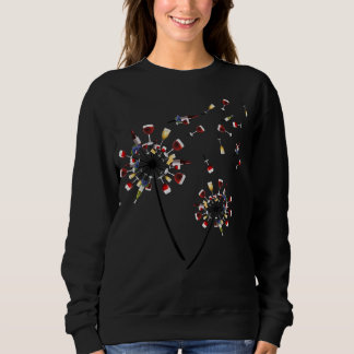 Weinkellner aus Glas Liebe Trinkwein Sweatshirt