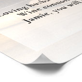 Weinkenner Feier zum Foto des Lebens Beerdigung Poster (Ecke)