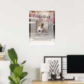 Weinkenner Feier zum Foto des Lebens Beerdigung Poster (Heimbüro)