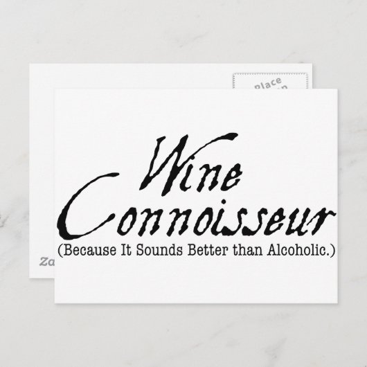 Weinkenner Postkarte (Vorne/Hinten)