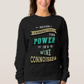Weinkenner Sweatshirt (Vorderseite)