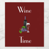 Weinkennzeichen Weinetikett (Einzelnes Label)