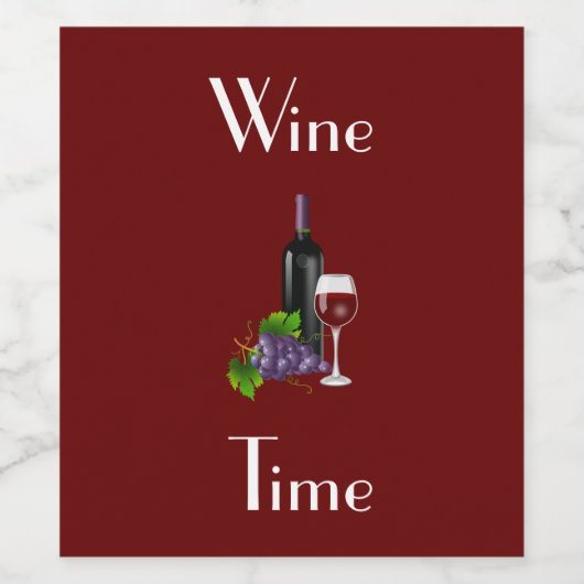 Weinkennzeichen Weinetikett (Einzelnes Label)