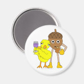 Weinkicherwalbe Magnet (Vorderseite/Rückseite)