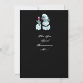 WEINKLEIN PARTY, Weißer Champagner Einladung (Rückseite)