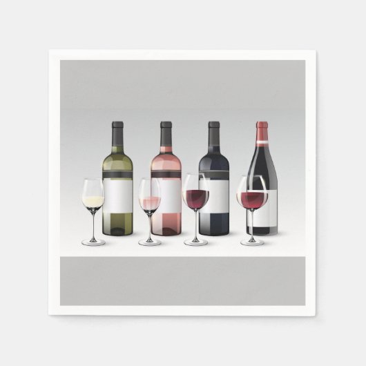 Weinkollektionspapier Napkins Serviette (Vorderseite)