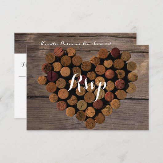 Weinkork-Stil#2 UAWG- und Menükarte (Vorne/Hinten)