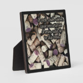 Weinkorken - Angebotsschild Fotoplatte (Vorderseite)