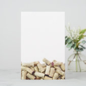 Weinkorken Briefpapier (Stehend Vorderseite)