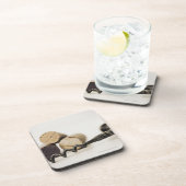 Weinkorken mit Korkenzieher Getränkeuntersetzer (Rechte Seite)