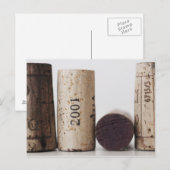 Weinkorken mit Terminen Postkarte (Vorne/Hinten)