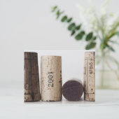 Weinkorken mit Terminen Postkarte (Stehend Vorderseite)