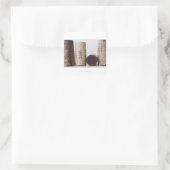 Weinkorken mit Terminen Quadratischer Aufkleber (Tasche)
