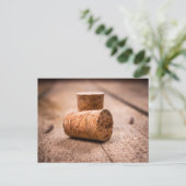 Weinkorken Postkarte (Stehend Vorderseite)