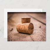 Weinkorken Postkarte (Vorne/Hinten)