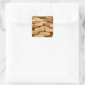 Weinkorken Quadratischer Aufkleber (Tasche)