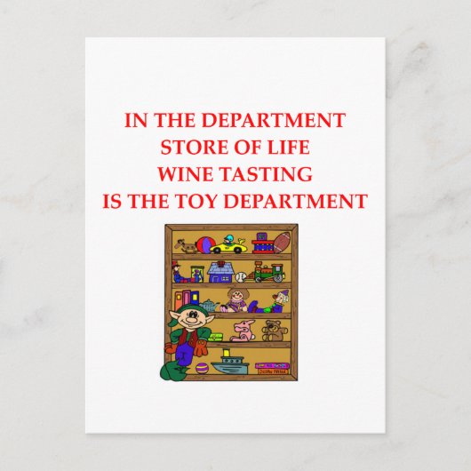 Weinkostgeschenke Postkarte (Vorderseite)