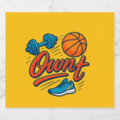 Weinkultur und Erde - Elegante Wine & Sparkling We Schaumweinetikett (Einzelnes Label)