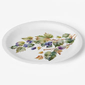 Weinkultur und Erde Weinberg Pappteller (Schrägansicht)