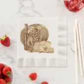 Weinkultur und Erde Weinberg Serviette (Beispiel)