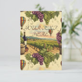 Weinkultur und Erde Weinberge Dankeskarte (Stehend Vorderseite)