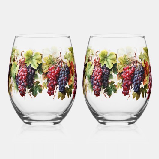 Weinkultur und Erde Weinroute Mendrisiotto Weinglas Ohne Stiel (Rechts)