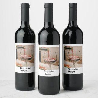 Weinlabel "Dankbare Hoffnung" Weinetikett