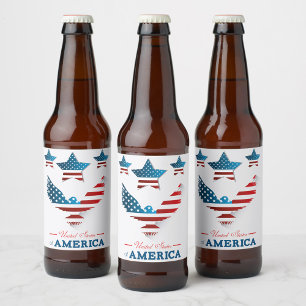 Weinlabel der Vereinigten Staaten von Amerika Bierflaschenetikett