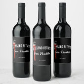 Weinlabel für einen Klempner im Ruhestand Weinetikett (Flaschen)