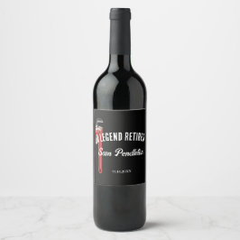 Weinlabel für einen Klempner im Ruhestand Weinetikett