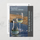 Weinladen, Bar oder Weinkellerei Werbeaktion Karte (Vorne/Hinten)