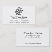 Weinladen Visitenkarte (Vorne/Hinten)