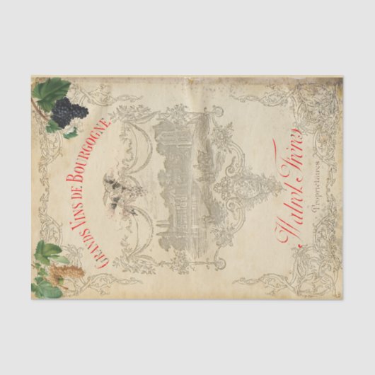 Weinland - Gewebe Seidenpapier (Vorderseite)