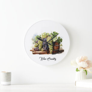 Weinland Große Wanduhr