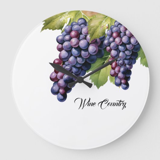 Weinland Große Wanduhr (Vorderseite)