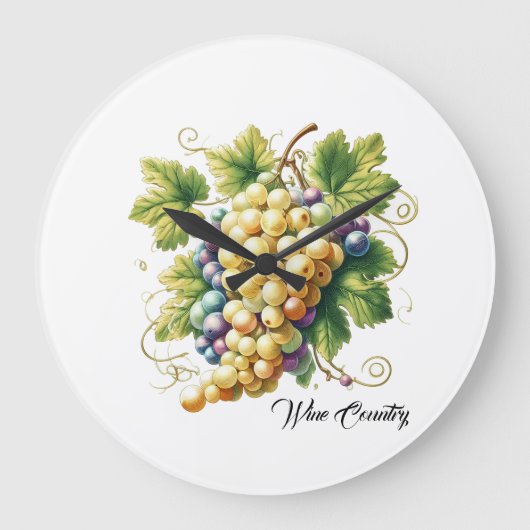 Weinland Große Wanduhr (Vorderseite)