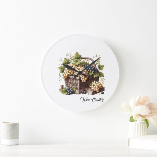 Weinland Große Wanduhr (Zuhause)