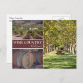 Weinland, Kalifornien Postkarte (Vorne/Hinten)