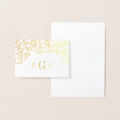 Weinland Mit Monogramm Gold Foil Stationery Card Folienkarte (Anzeige)