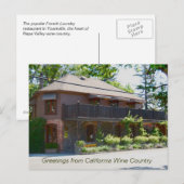 Weinland Napa Valley - Yountville Postkarte (Vorne/Hinten)