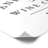 Weinland | Personalisierte Zuhause-Weinkellerei Poster (Ecke)