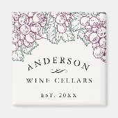 Weinland | Personalisierter Weinkeller Zuhause Magnet (Vorne)