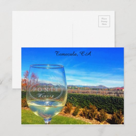 Weinland Postkarte (Vorne/Hinten)