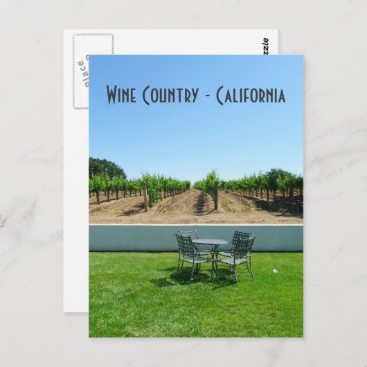 Weinland Postkarte! Postkarte (Vorne/Hinten)