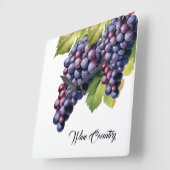 Weinland Quadratische Wanduhr (Winkel)