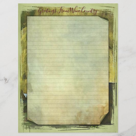 Weinland-Stationar 8.5''x11' (Vorderseite)