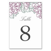 Weinland-Tischnummer Tischnummer (Rückseite)