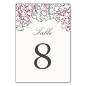 Weinland-Tischnummer Tischnummer (Vorderseite)