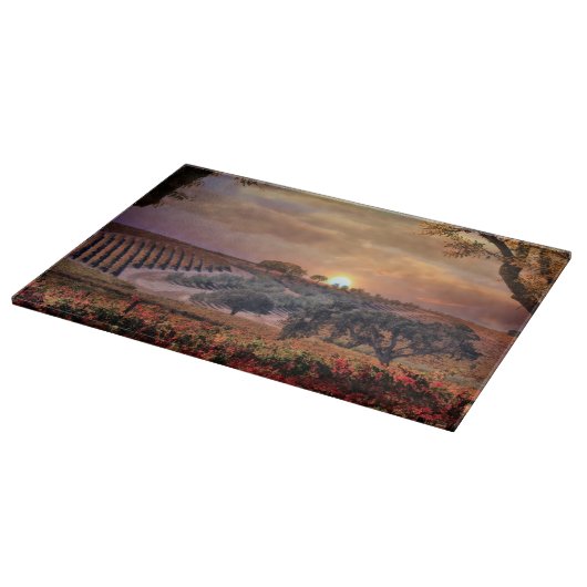 Weinland Weinbaugarten Schneidebrett (Ecke)